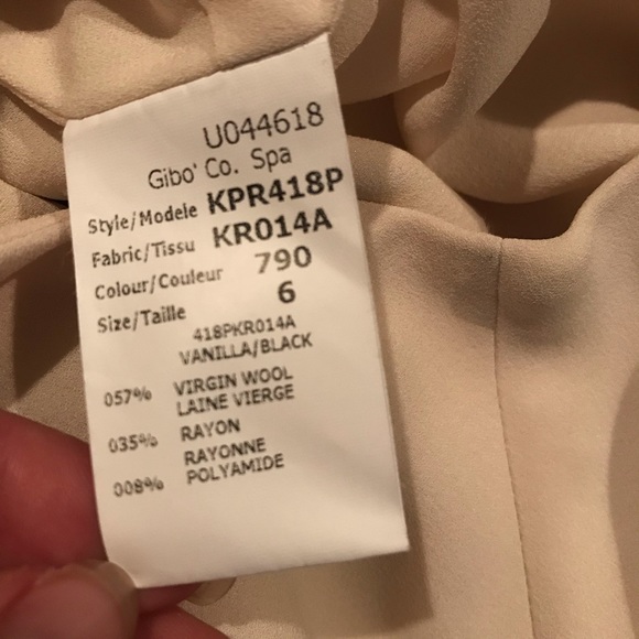 Michael Kors black & cream wool-blend dress, 6 EUC - Picture 7 of 9